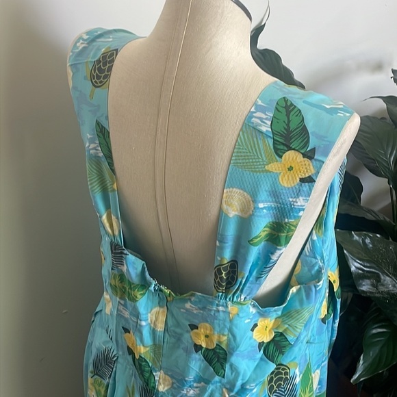 ModCloth dress Jill Tropical powder blue floral
Turtles Swing plus dress Sz 20 - Picture 10 of 11